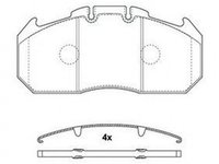 Placute frana RENAULT TRUCKS Ares JURID 2913109560