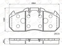 Placute frana RENAULT TRUCKS Iliade COMLINE ACV058HD