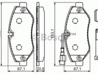 Placute frana RENAULT TRUCKS Maxity BOSCH 0986494334