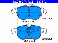 Placute frana SAAB 9-3 Cabriolet YS3F ATE 13046071722