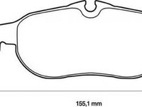 Placute frana SAAB 9-3 combi YS3F JURID 573089JC