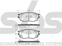 Placute frana SAAB 9-3 combi YS3F SBS 1501223244