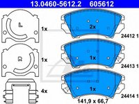 Placute frana SAAB 9-5 YS3G ATE 13046056122