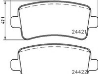 Placute frana SAAB 9-5 YS3G TEXTAR 2442102