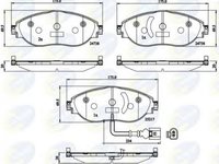 Placute frana SEAT ALHAMBRA 710 711 COMLINE CBP12201