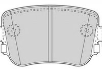 Placute frana SEAT ALHAMBRA 710 711 WAGNER WBP80010A