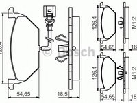 Placute frana SEAT ALTEA XL (5P5, 5P8) (2006 - 2016) Bosch 0 986 495 213