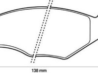 Placute frana Seat Cordoba (6k1, 6k2)), Ibiza (6k), Vw Polo (6n1), Polo (86c, 80), Polo Classic (86c, 80), Polo Caroserie (6nf), Polo Caroserie (86cf), Polo Cupe (86c, 80) SRLine parte montare : Punte fata