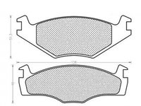 Placute frana SEAT CORDOBA 6K1 6K2 MAGNETI MARELLI 430216170009