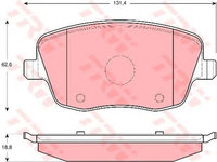 Placute frana SEAT CORDOBA 6L2 TRW GDB1414 PieseDeTop