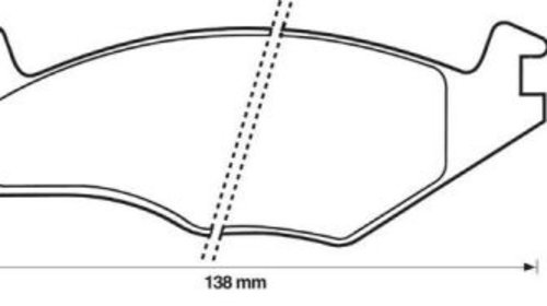 Placute frana Seat Ibiza 2 (6k1), Vw Golf 1 C