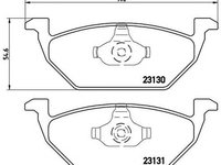 Placute frana SEAT LEON 1M1 BREMBO P85041