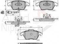 Placute frana SEAT LEON 1P1 COMLINE ADB11224