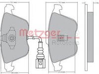 Placute frana SEAT LEON 1P1 METZGER 1170263