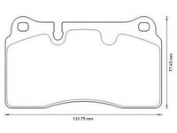 Placute frana SEAT LEON ST (5F8) (2013 - 2016) JURID 573296J