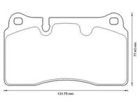 Placute frana SEAT LEON ST 5F8 JURID 573296JC