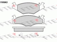 Placute frana SEAT TOLEDO I 1L FTE BL1169A3