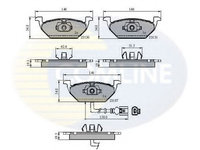 Placute frana SKODA CITIGO (2011 - 2016) COMLINE CBP1851