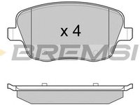 Placute frana SKODA FABIA 6Y2 BREMSI BP2973