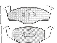 Placute frana SKODA FABIA 6Y2 MAGNETI MARELLI 430216170408