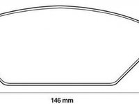 Placute frana SKODA FABIA limuzina 6Y3 JURID 571985J