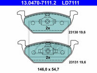 Placute frana SKODA FABIA Praktik (2001 - 2007) ATE 13.0470-7111.2