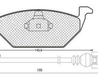 Placute frana SKODA OCTAVIA 1U2 MAGNETI MARELLI 430216170330