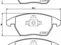 Placute frana SKODA OCTAVIA 1Z3 TEXTAR 2358701