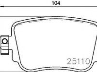 Placute frana SKODA OCTAVIA 3 Combi (5E5) (2012 - 2016) QWP WBP1033