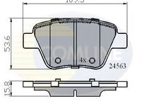 Placute frana SKODA YETI (5L) (2009 - 2016) COMLINE CBP02022