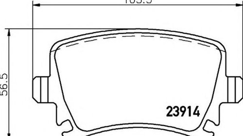 Placute frana SKODA YETI 5L HELLA 8DB35501060