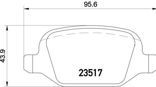 Placute frana spate Alfa Romeo 156