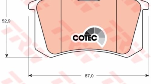 Placute frana spate AUDI A3 8L - TRW