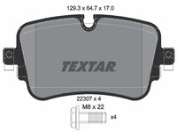 PLACUTE FRANA Spate AUDI A6 C8 (4A2) TEXTAR 2230701 2018