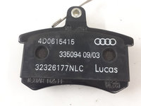 Placute frana Spate AUDI A8 Saloon (4D2, 4D8) [ 1994 - 2005 ] 4D0615415