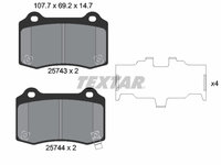 PLACUTE FRANA Spate CHEVROLET CAMARO TEXTAR 2574301 2009 2010 2011 2012 2013 2014 2015