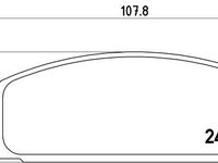 PLACUTE FRANA Spate MAZDA 323 S VI (BJ) BREMBO P 49 036 1998 1999 2000 2001 2002 2003 2004