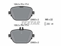 PLACUTE FRANA Spate MERCEDES-BENZ E-CLASS (W213) TEXTAR 2260201 2016