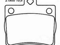 Placute frana spate Mercedes Clasa C (W202), 03.1993-05.2000, marca SRLine S70-1182