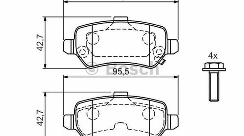 Placute frana spate OPEL ASTRA H