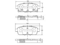 Placute Frana Spate Opel Astra J 1.3 Cdti 1.4 1.6 Nipparts