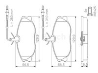 Placute Frana Spate Opel Insignia 2.0 Turbo benzina Bosch