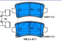 Placute Frana Spate Opel Insignia J60 Roti 16' ATE