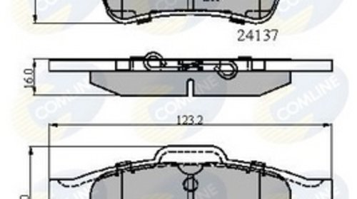 Placute frana spate Opel Vectra C COMLINE