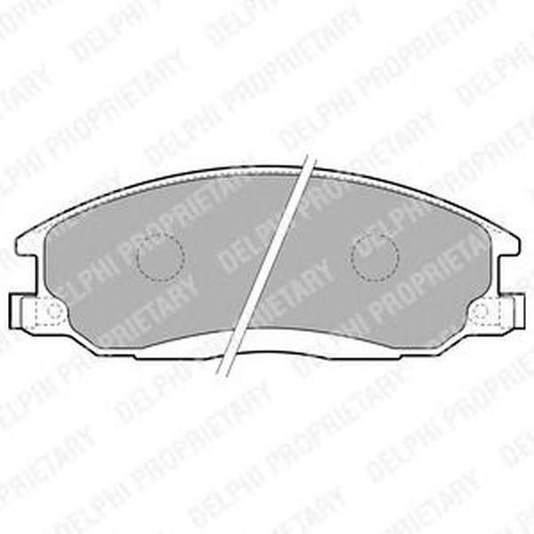 Placute frana SSANGYONG ACTYON I DELPHI LP1743