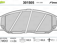 Placute frana SSANGYONG ACTYON I VALEO 301505