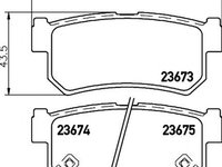 Placute frana SSANGYONG ACTYON SPORTS II TEXTAR 2367301