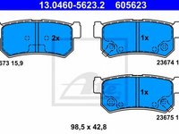 Placute frana SSANGYONG REXTON GAB ATE 13046056232