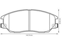 Placute frana SSANGYONG RODIUS JURID 572518J