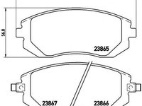 Placute frana SUBARU FORESTER SH BREMBO P78013